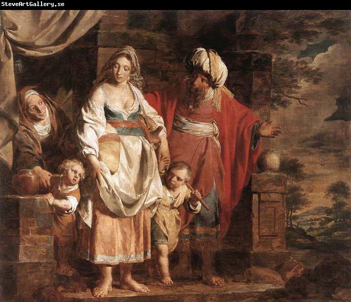 VERHAGHEN, Pieter Jozef Hagar and Ishmael Banished by Abraham